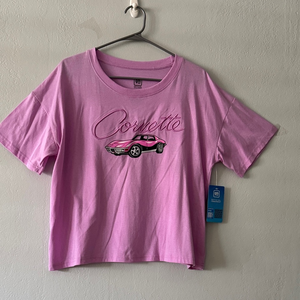 General Motor Lavender Graphic Crop Top